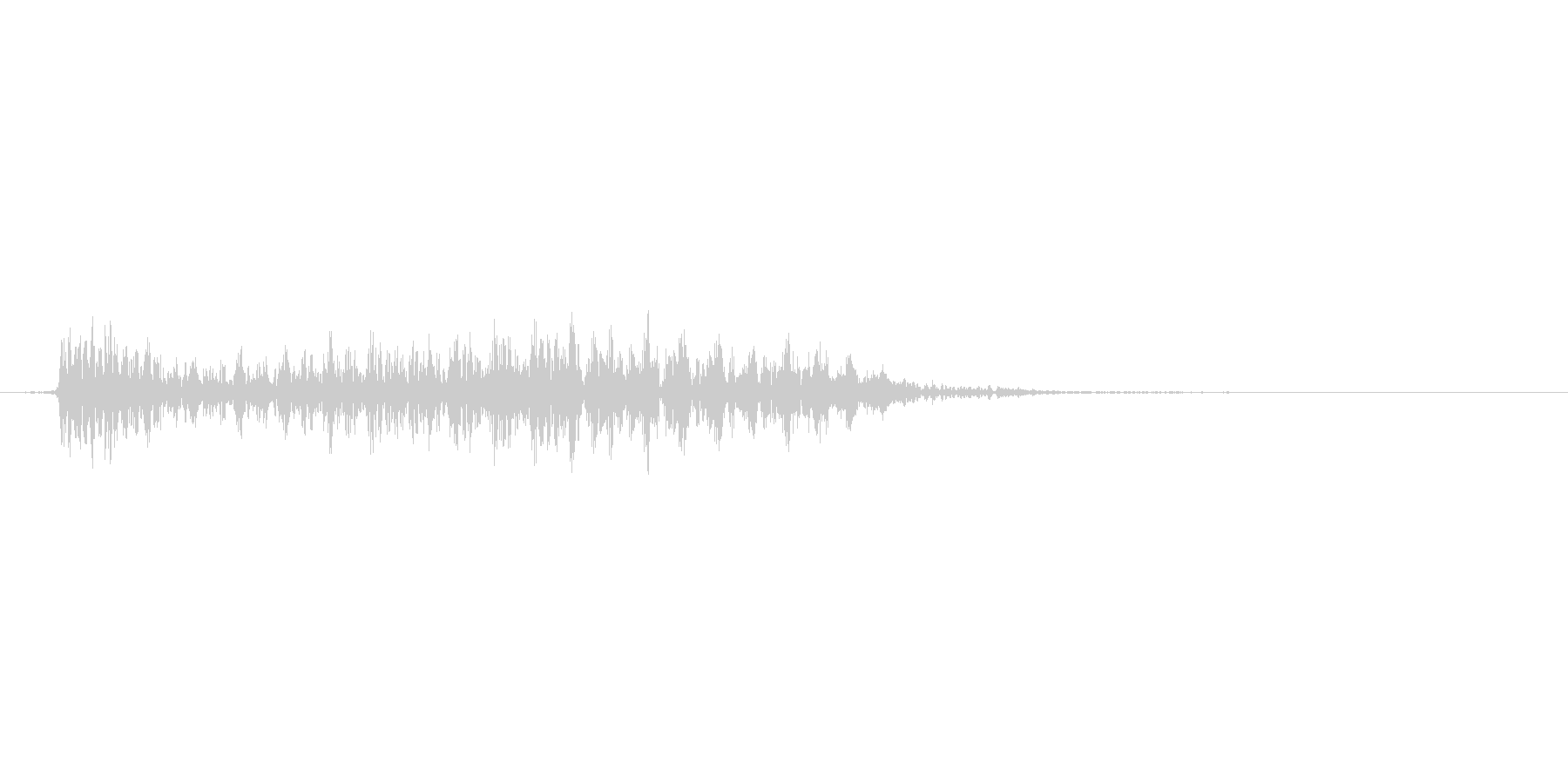 パワーアップのときの音。ぴよーん。の未再生の波形