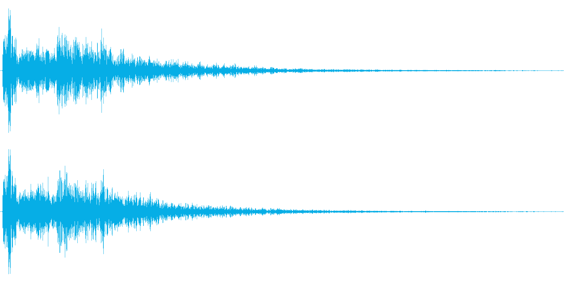 機械系の短い効果音です。の再生済みの波形