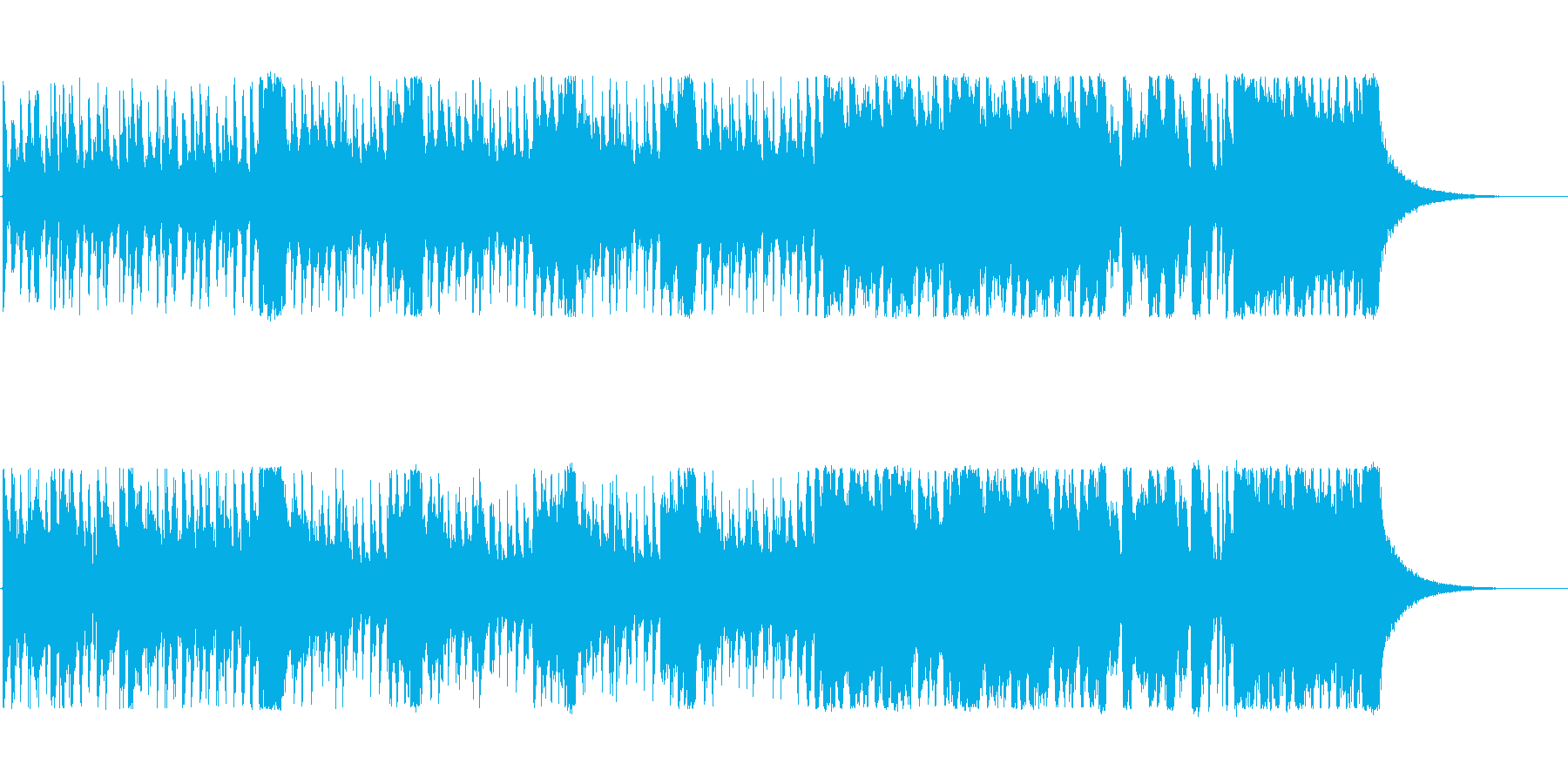 少し怪しげで、不安感・危機感をあおる曲の再生済みの波形