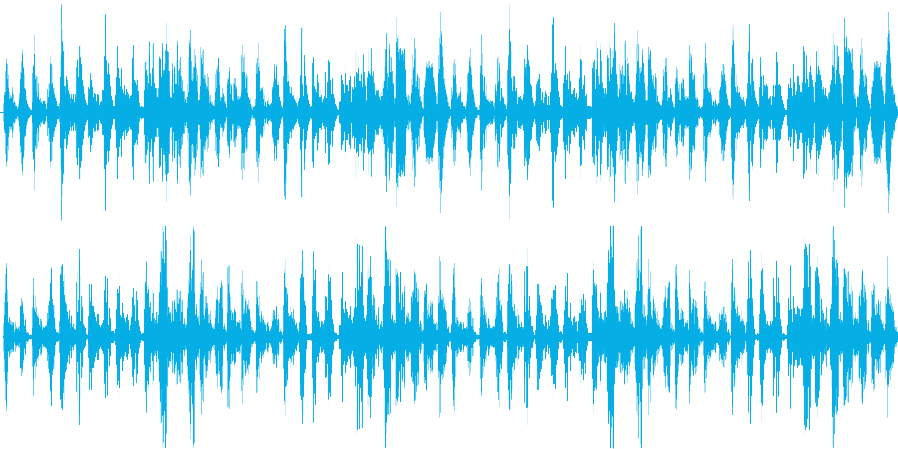 リズミックなイメージをした楽曲です。の再生済みの波形