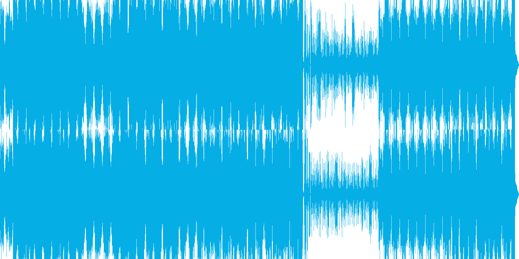 ガバキックを多用した曲です。戦闘BGM…の再生済みの波形