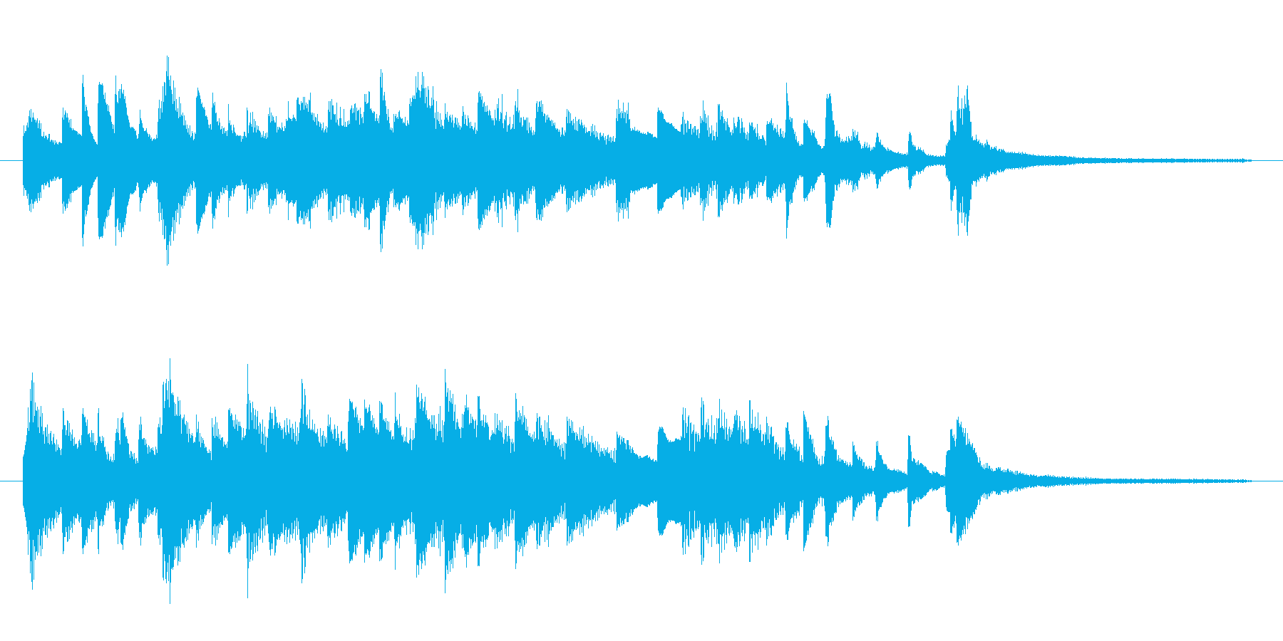 ミステリアスでムーディーな間奏曲 ピアノの再生済みの波形