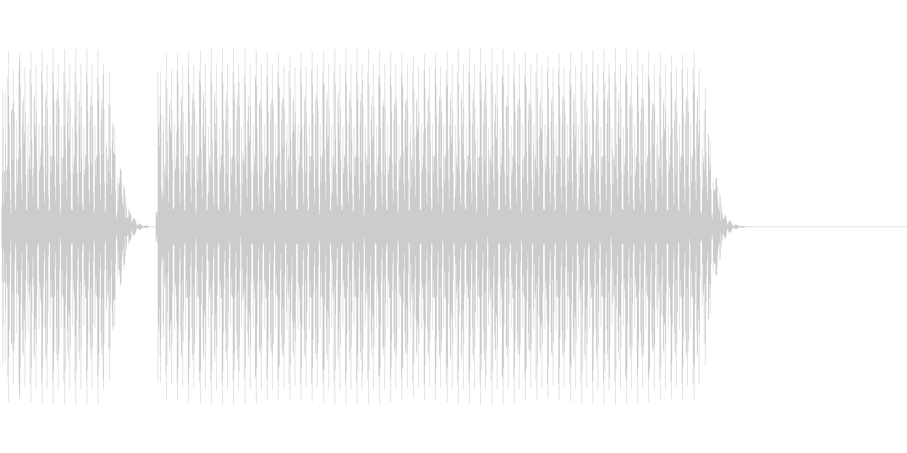 クイズ不正解(ブブー)の未再生の波形
