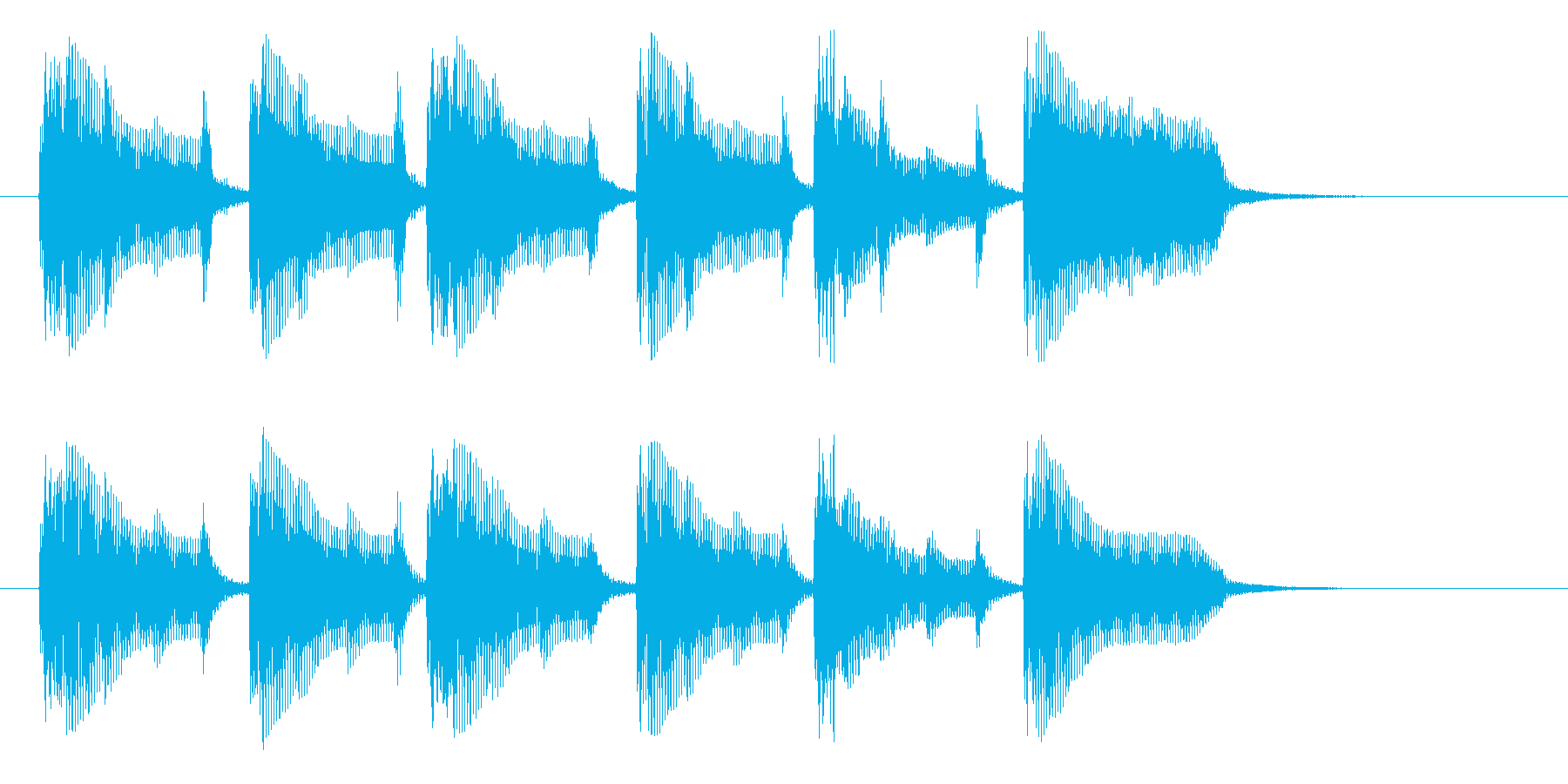 緊迫感と怪しさのあるインスト曲の再生済みの波形