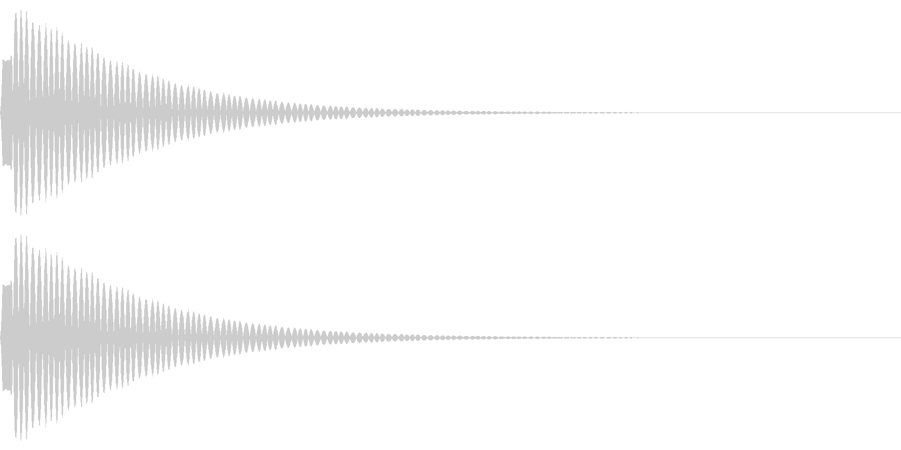 特撮にありそうな電子音の未再生の波形