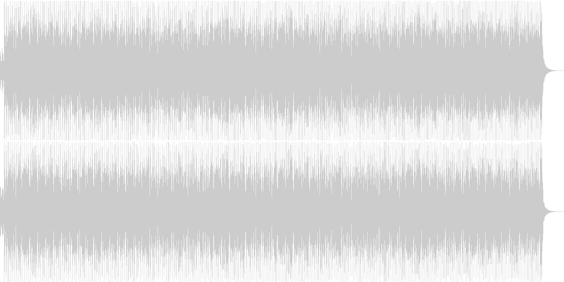 軽快、爽やかアップBGM①。紹介動画などの未再生の波形