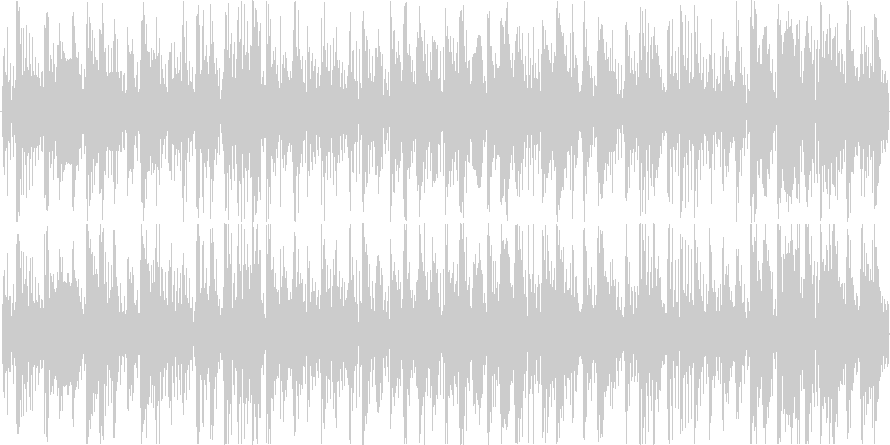電子的な音で繰り返される楽曲です。の未再生の波形