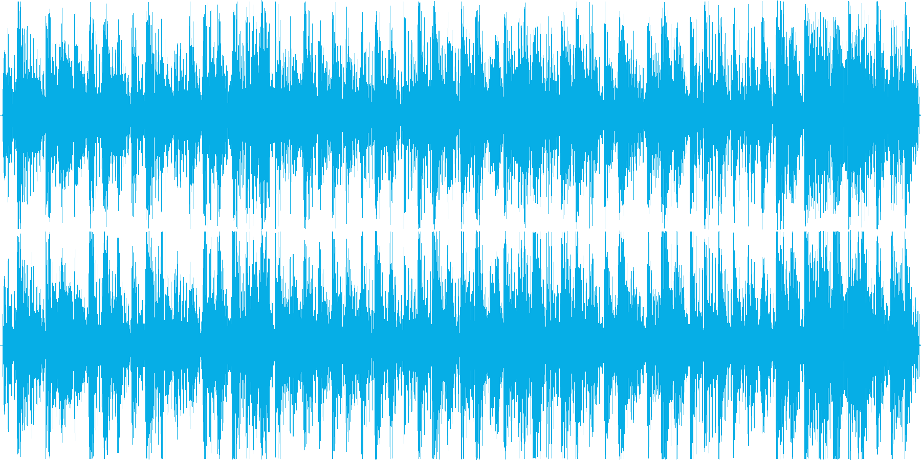 電子的な音で繰り返される楽曲です。の再生済みの波形