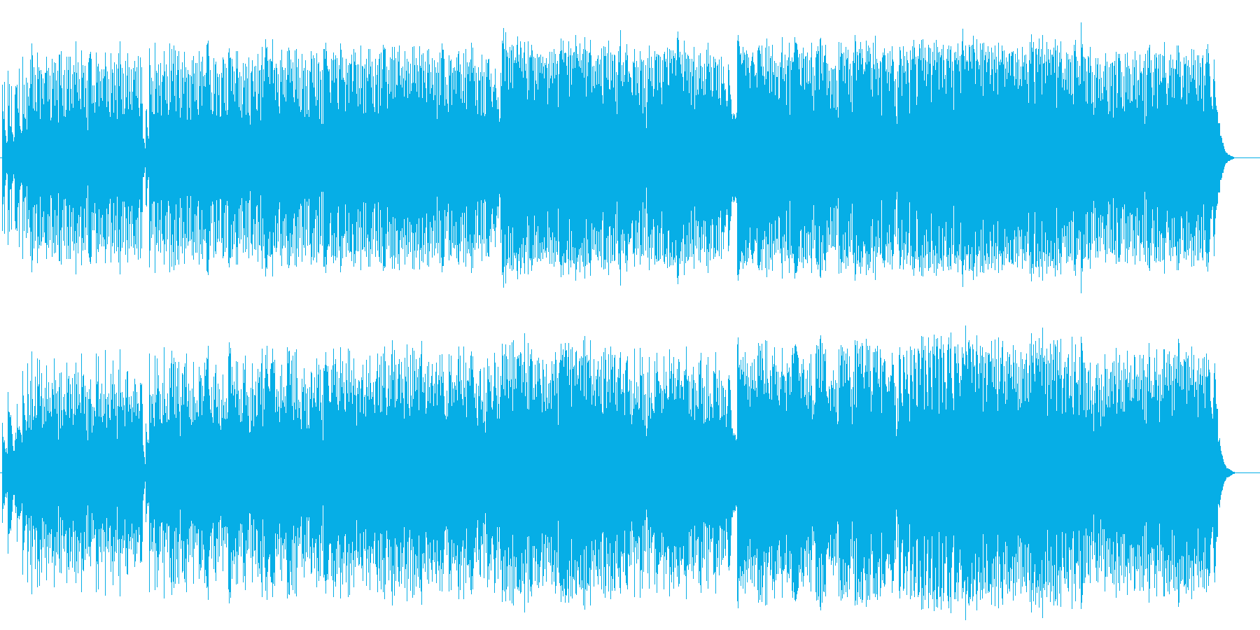 期待と予感を促す大人のフュージョンの再生済みの波形