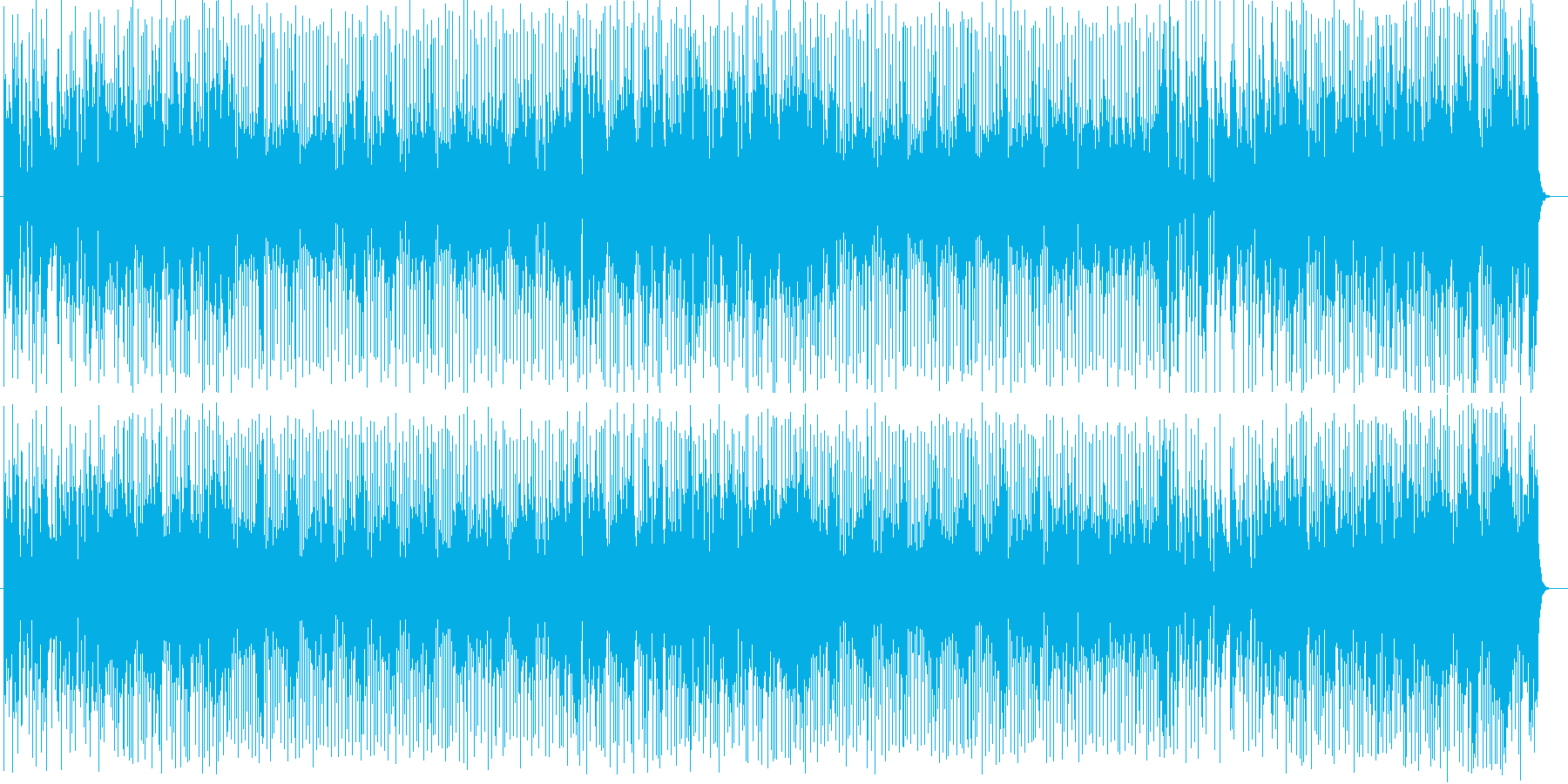 明るくはじけるようなシンセサウンドの再生済みの波形