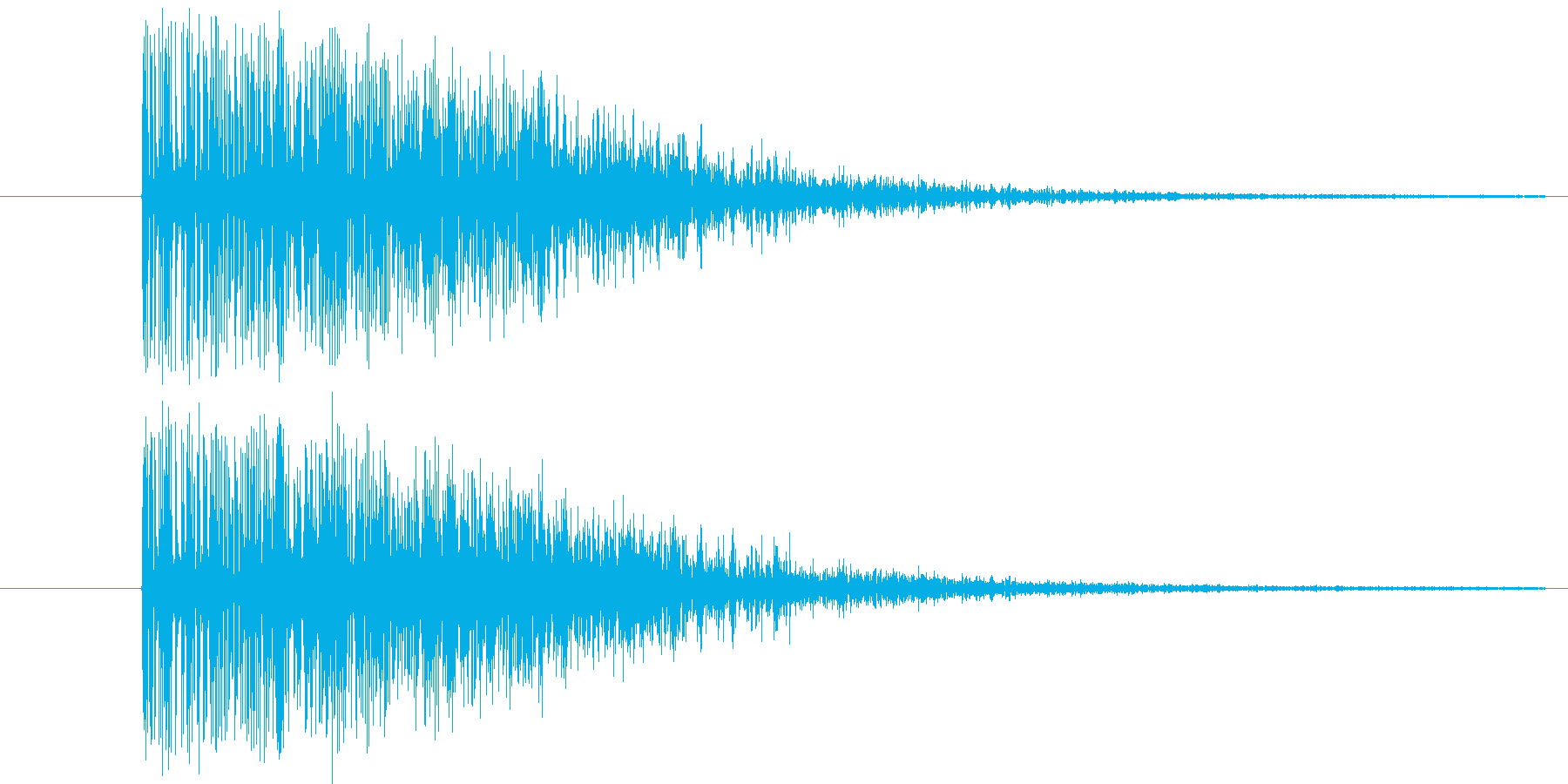 ドカーン(爆発音)ダイナマイトの再生済みの波形