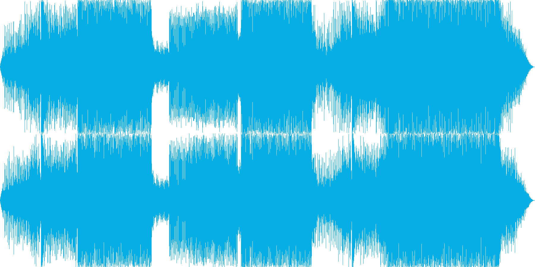 壮大で明るいEDMの再生済みの波形