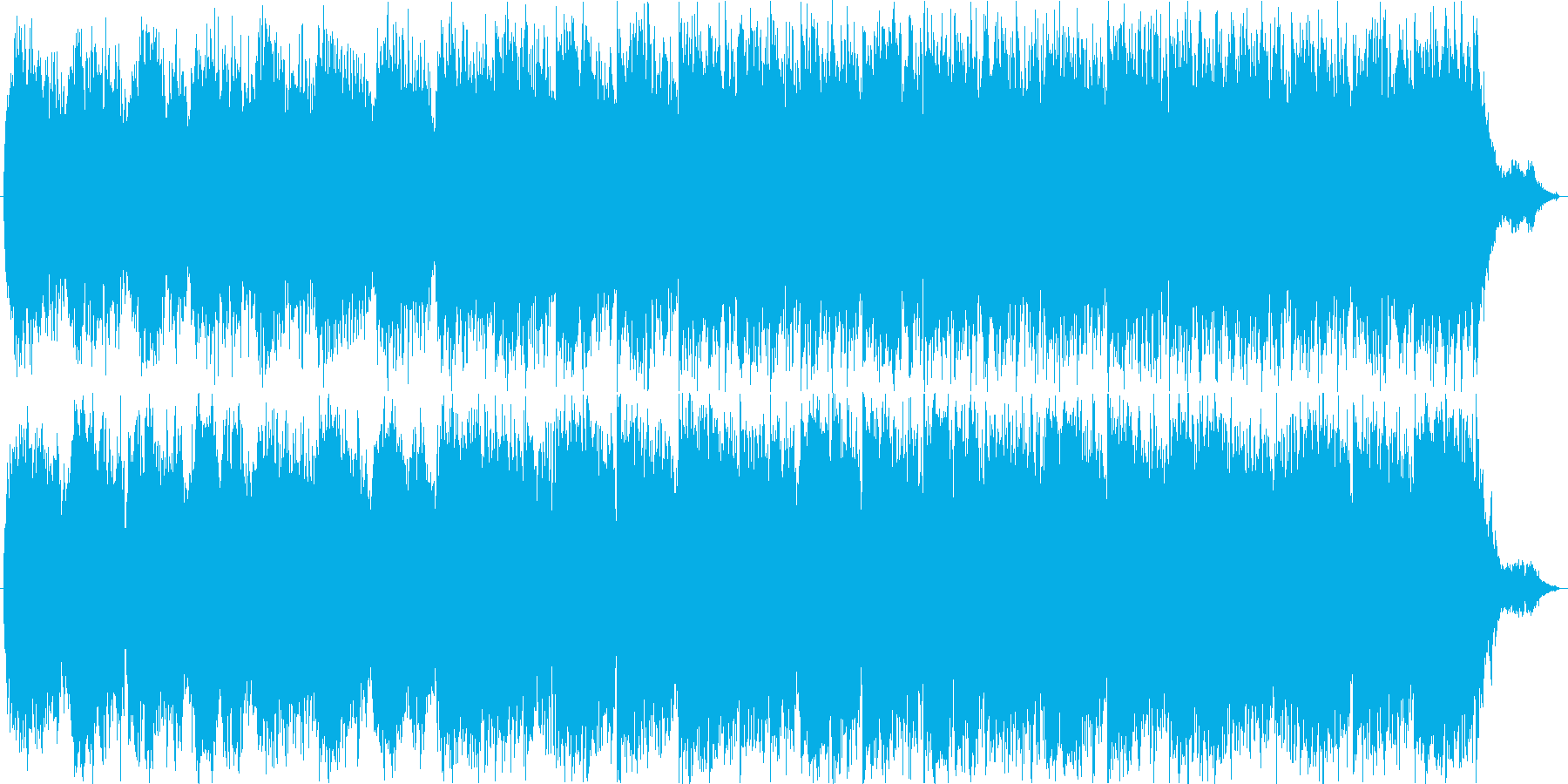 神秘的な曲の再生済みの波形