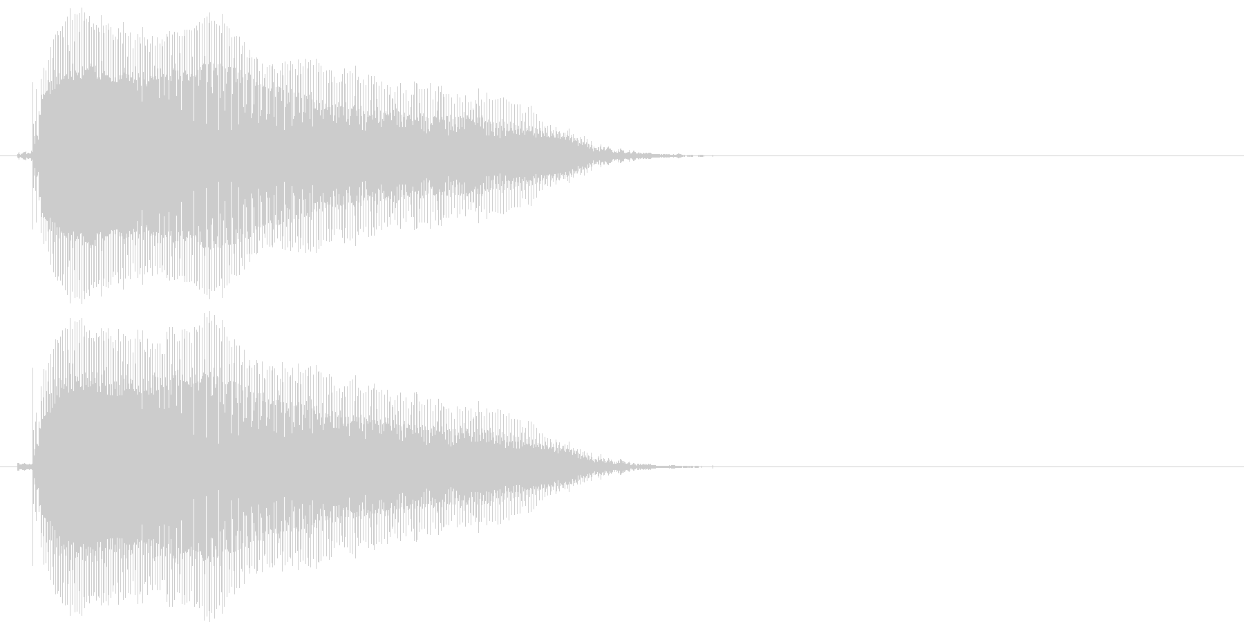 びゃー(1歳児の生声です)の未再生の波形