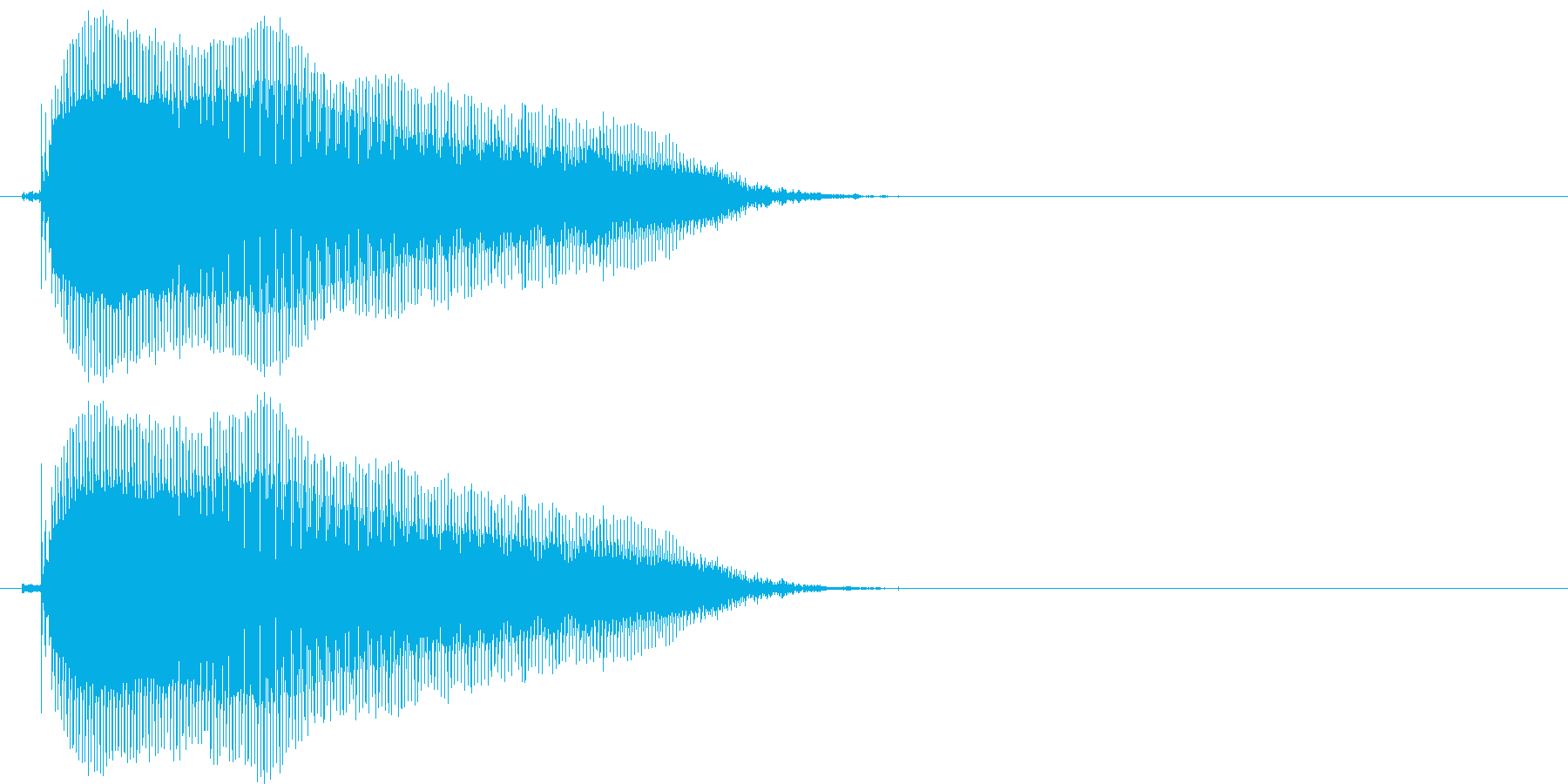 びゃー(1歳児の生声です)の再生済みの波形