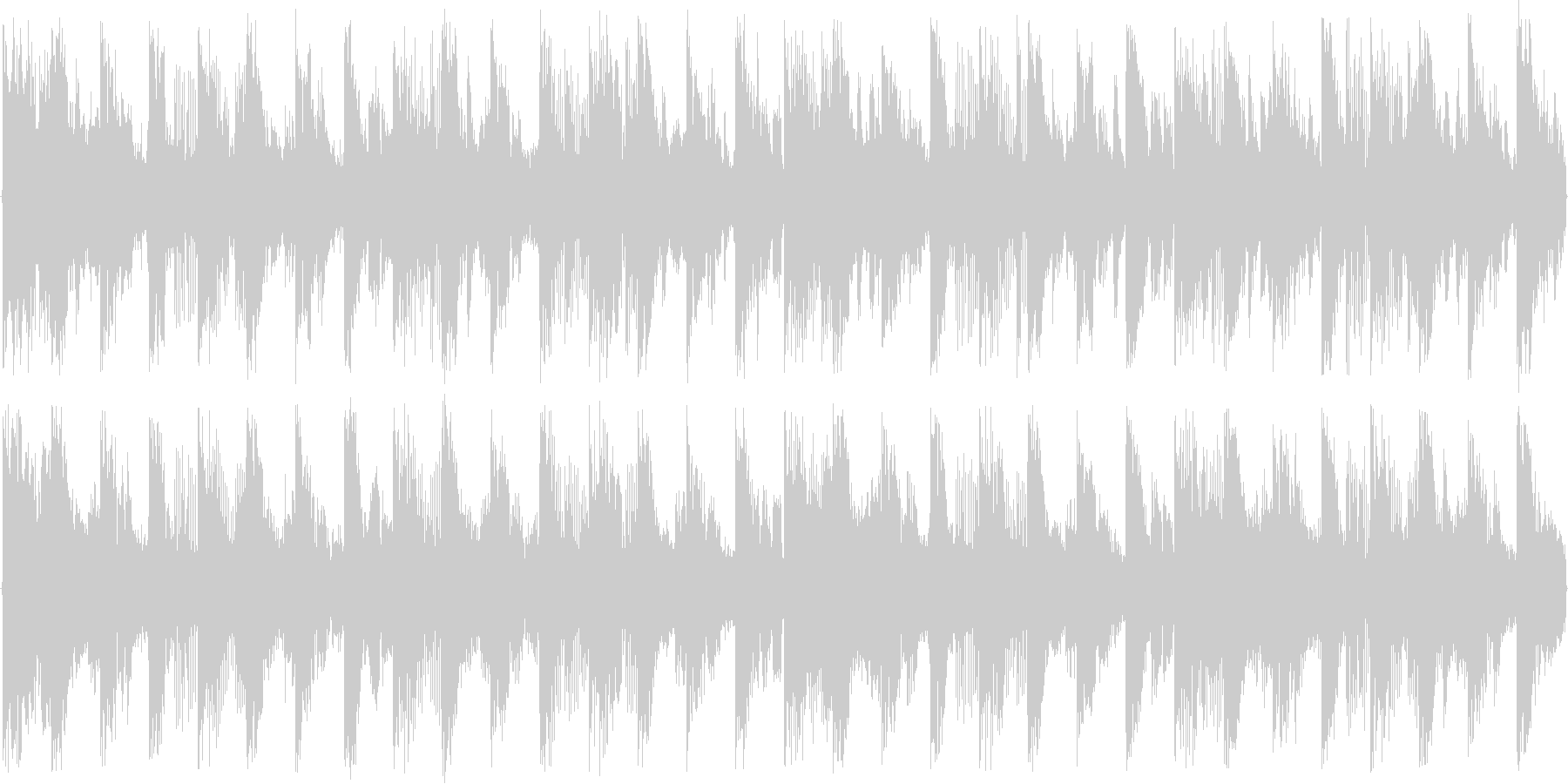ハウス系のドラムを強調した楽曲です。の未再生の波形