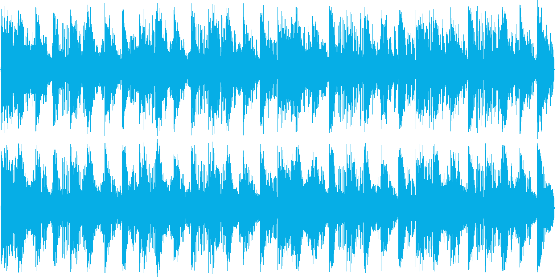 ハウス系のドラムを強調した楽曲です。の再生済みの波形