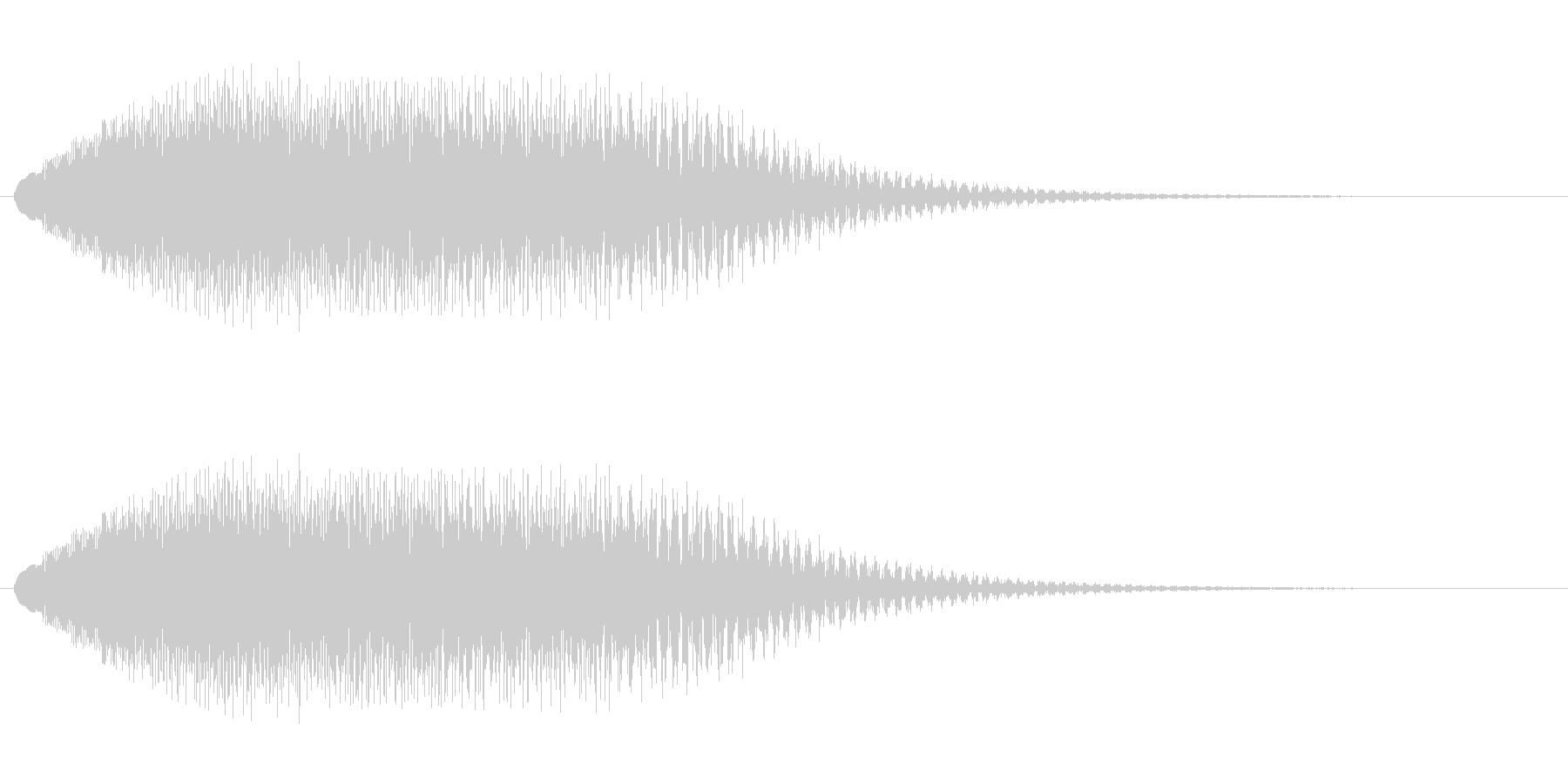 キラキラキラ(高音の透明感ある落下音)の未再生の波形