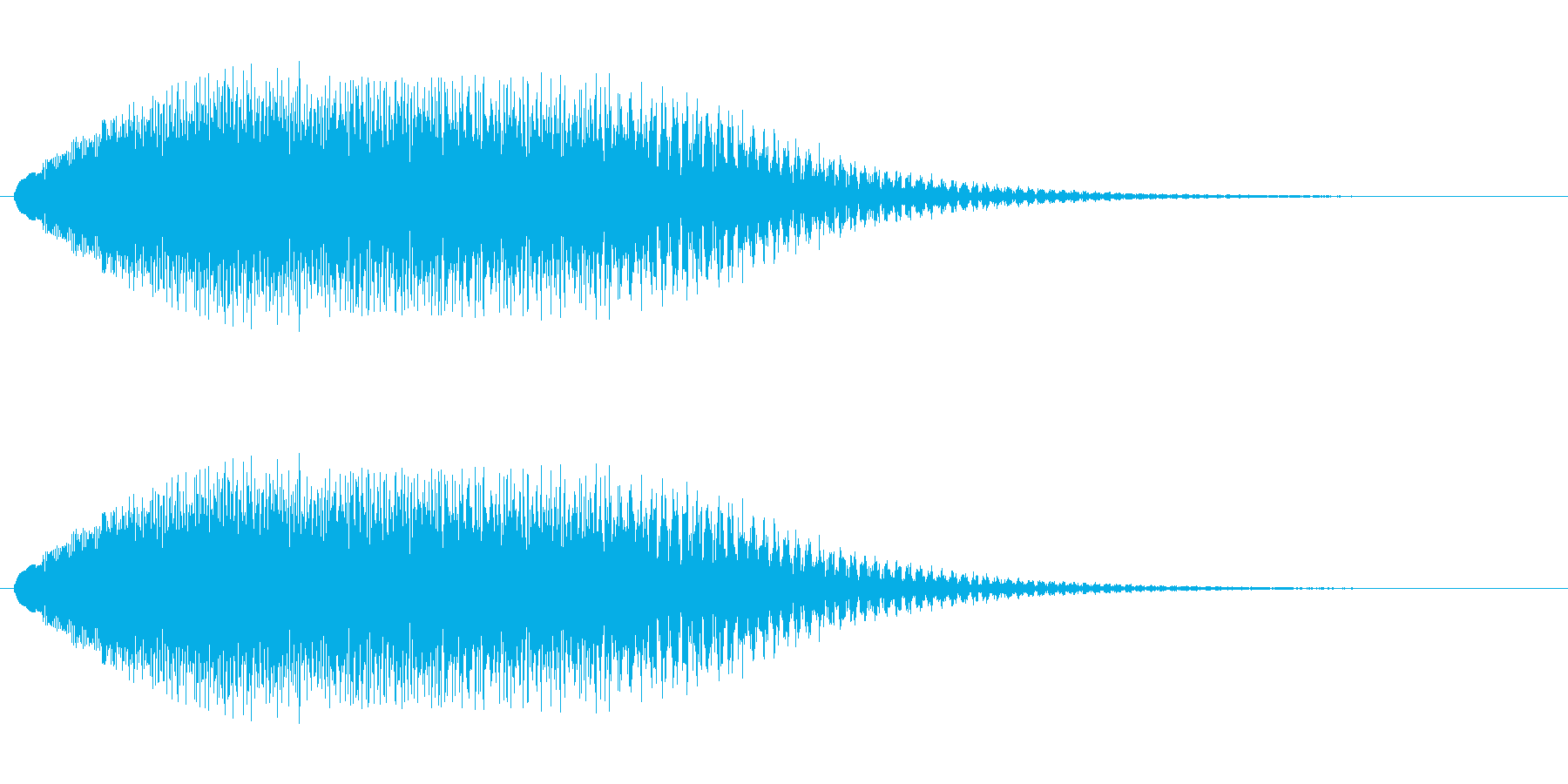 キラキラキラ(高音の透明感ある落下音)の再生済みの波形
