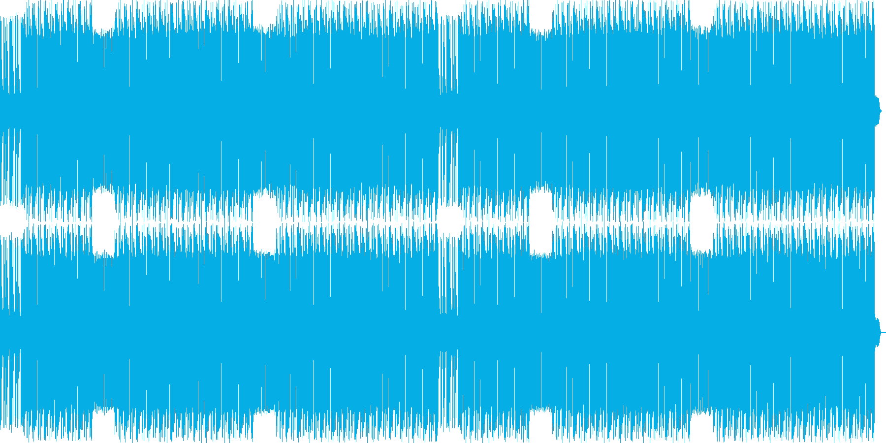 レース、バトル等にBPM150のインストの再生済みの波形