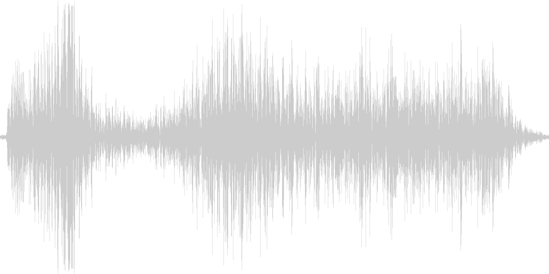 ディギシ。殴る音の未再生の波形