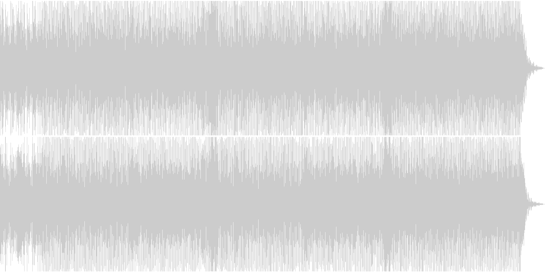 ディスコに憧れて作った曲の未再生の波形