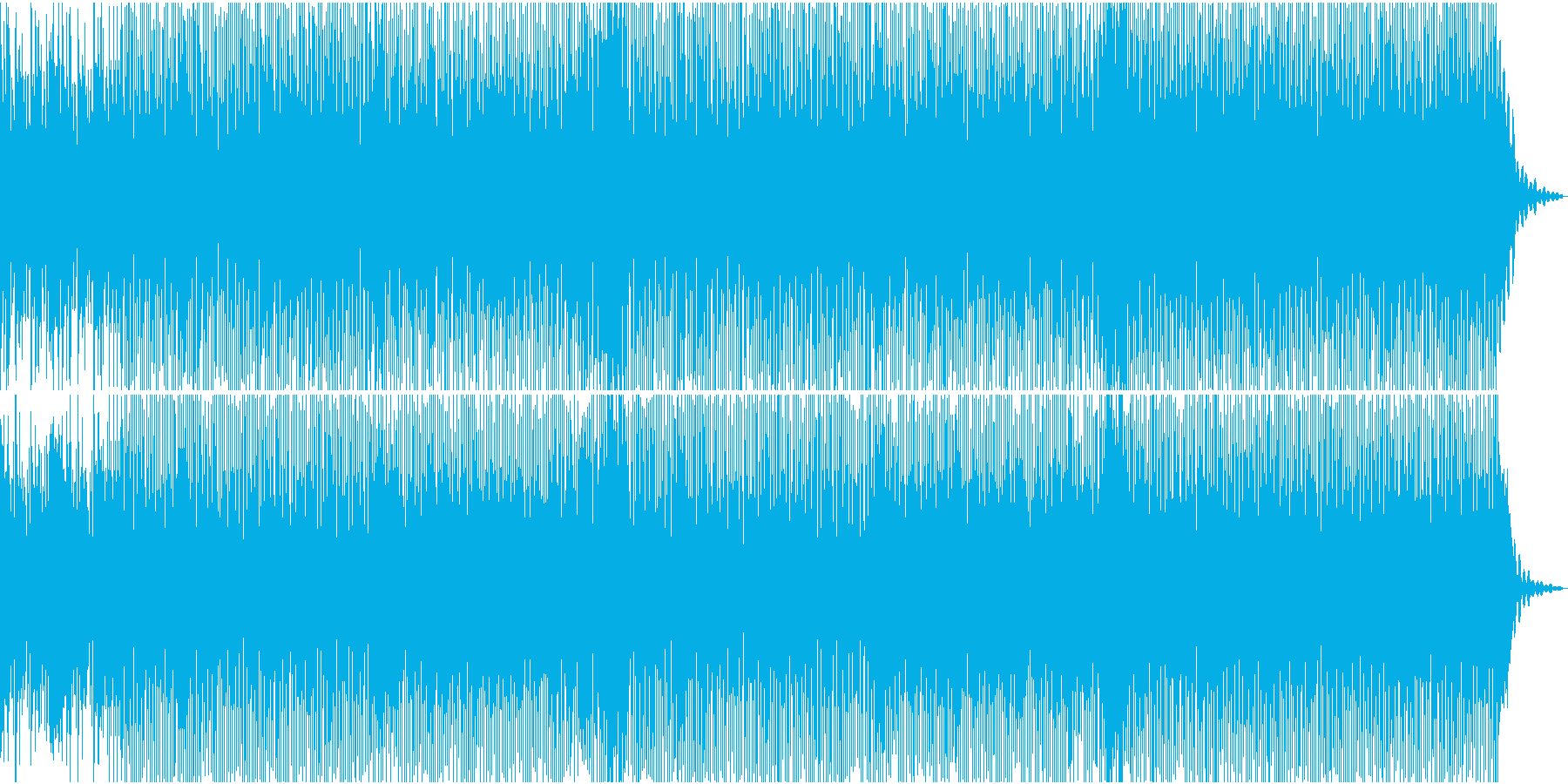 ディスコに憧れて作った曲の再生済みの波形