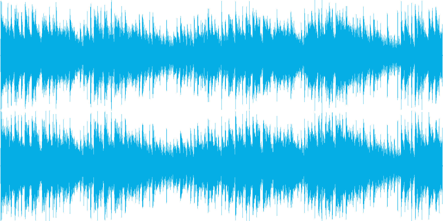 リズミックなイメージをした楽曲です。の再生済みの波形