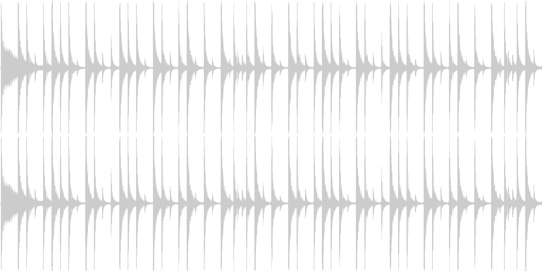 ロックのドラムをイメージした楽曲です。の未再生の波形