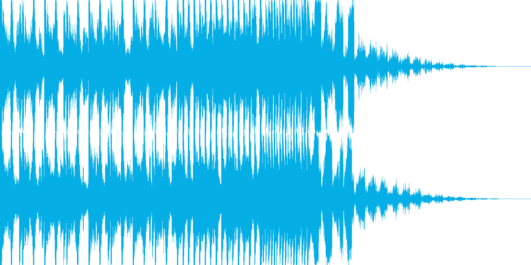 EDMシンセ&ドラムロールビルドアップの再生済みの波形