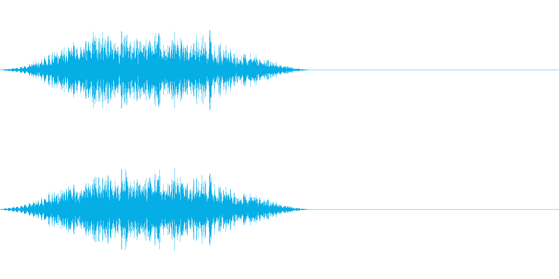 獣などの鼻の音の再生済みの波形