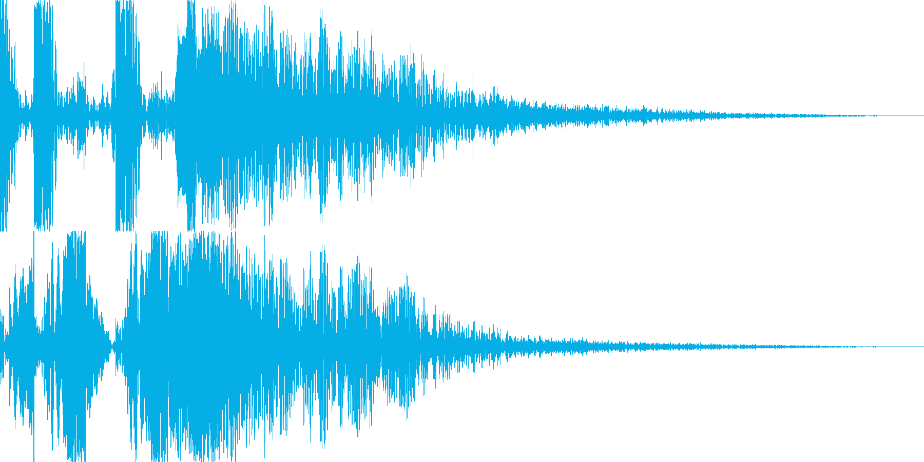 スクラッチ/DJの効果音!11の再生済みの波形