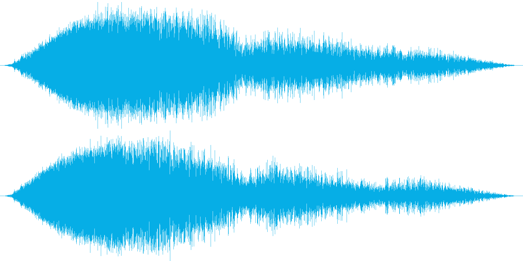 ヒューンシュワシュワ (飛行する音)の再生済みの波形