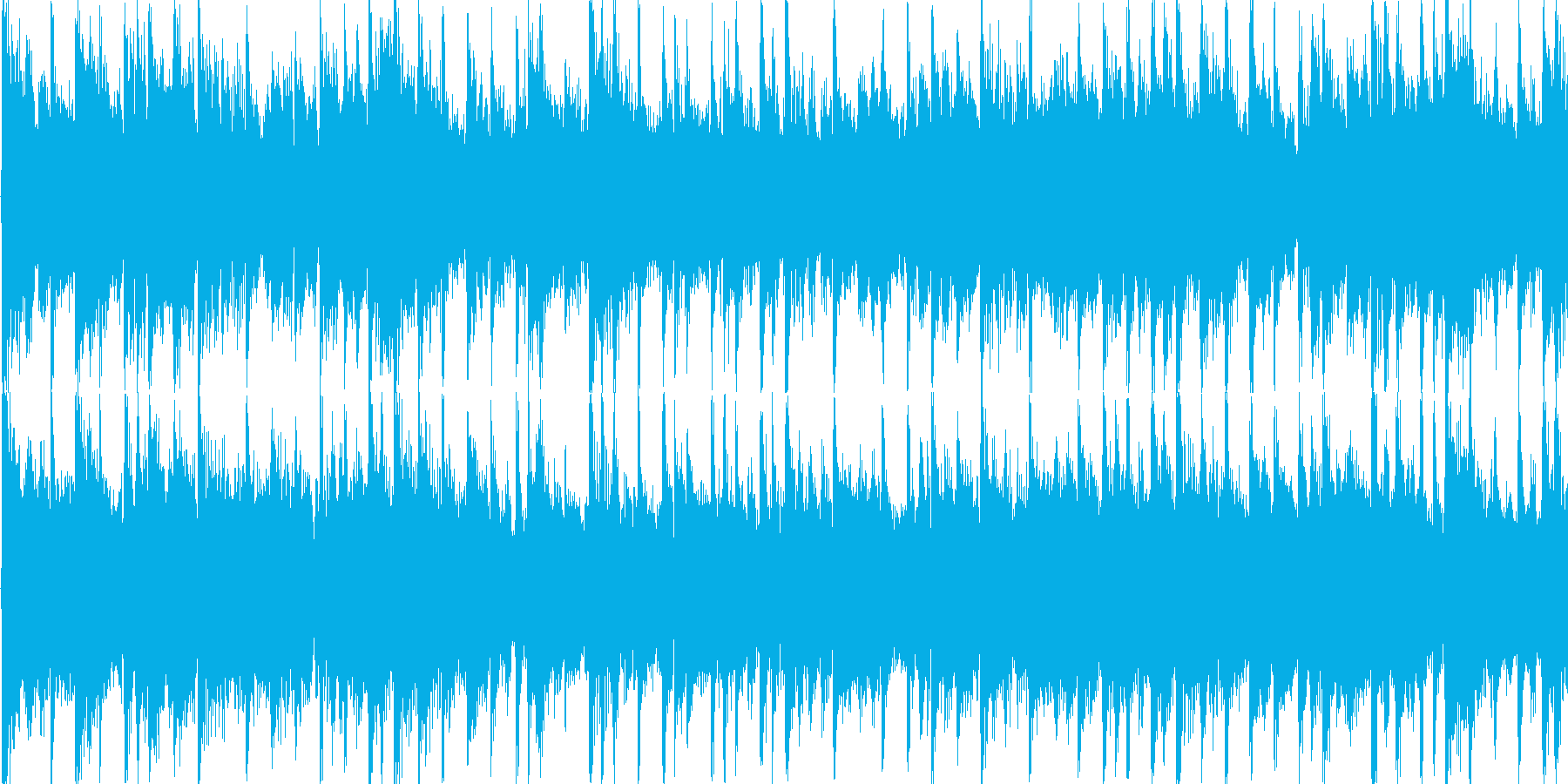 明るい雰囲気の短めのループ楽曲です。の再生済みの波形