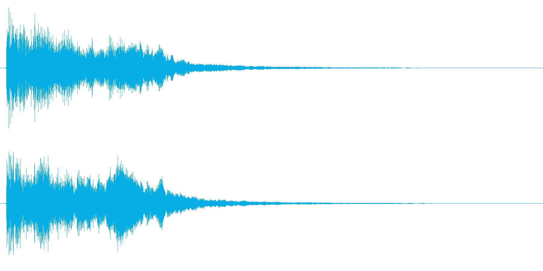 ポジティブ・キラキラな成功・完了音+2の再生済みの波形