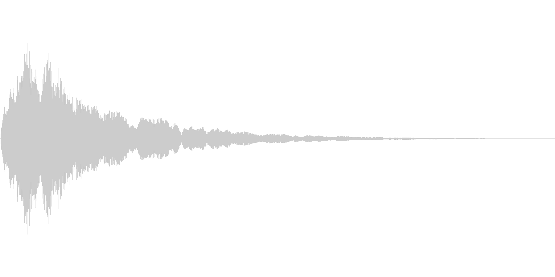 アプリのタッチ音の未再生の波形