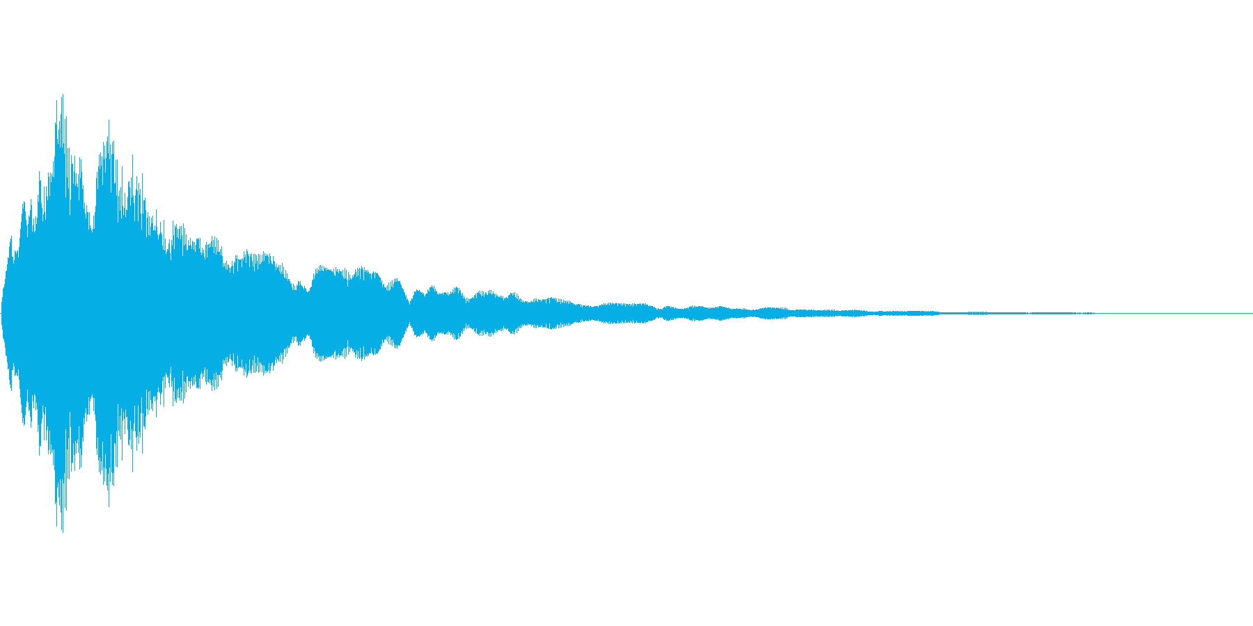 アプリのタッチ音の再生済みの波形