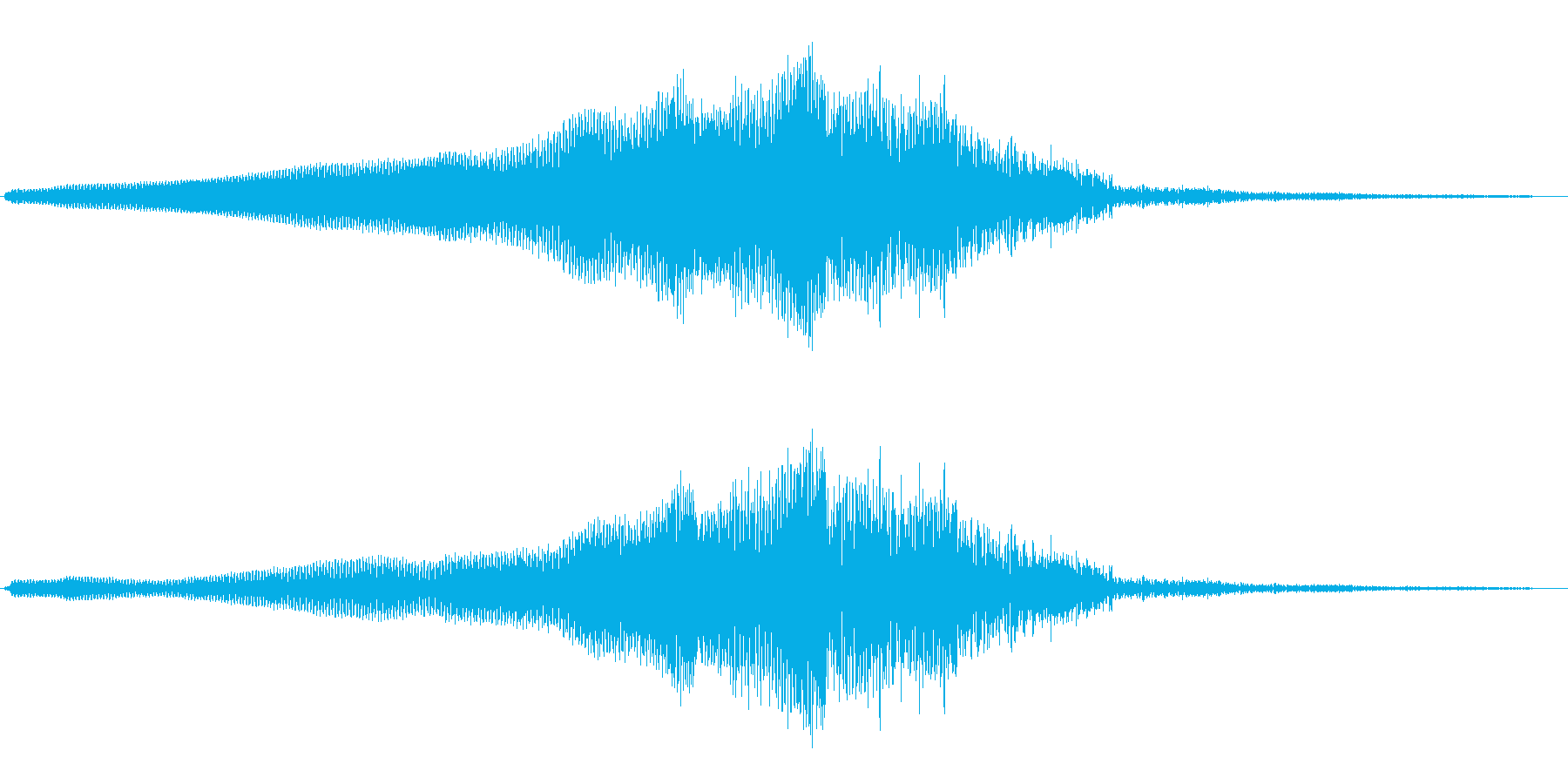 ウィ〜ンダダダ(何かが近づき、離れる音)の再生済みの波形