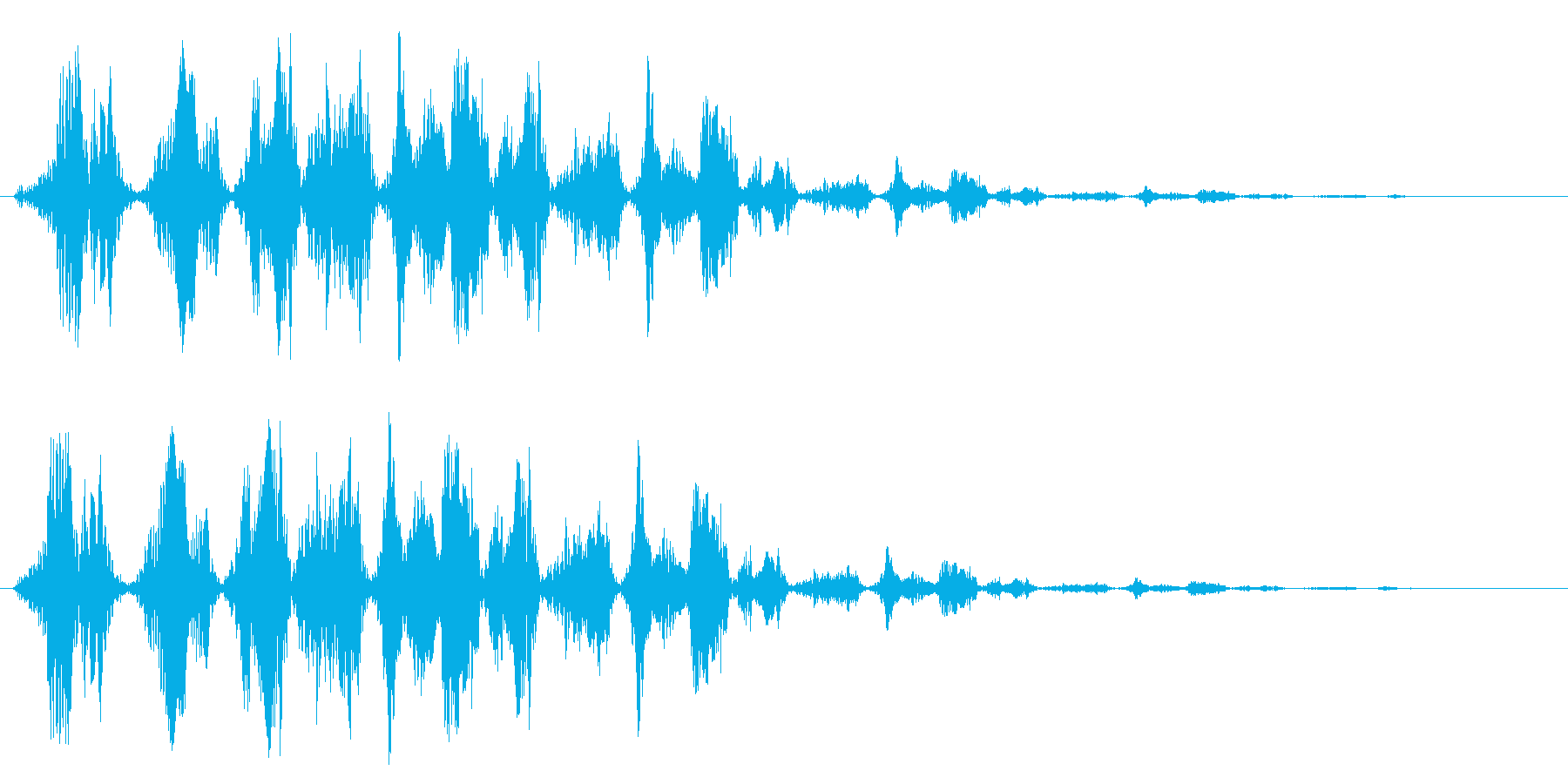 ぴゅるるるるるんー魔法音(軽め)の再生済みの波形