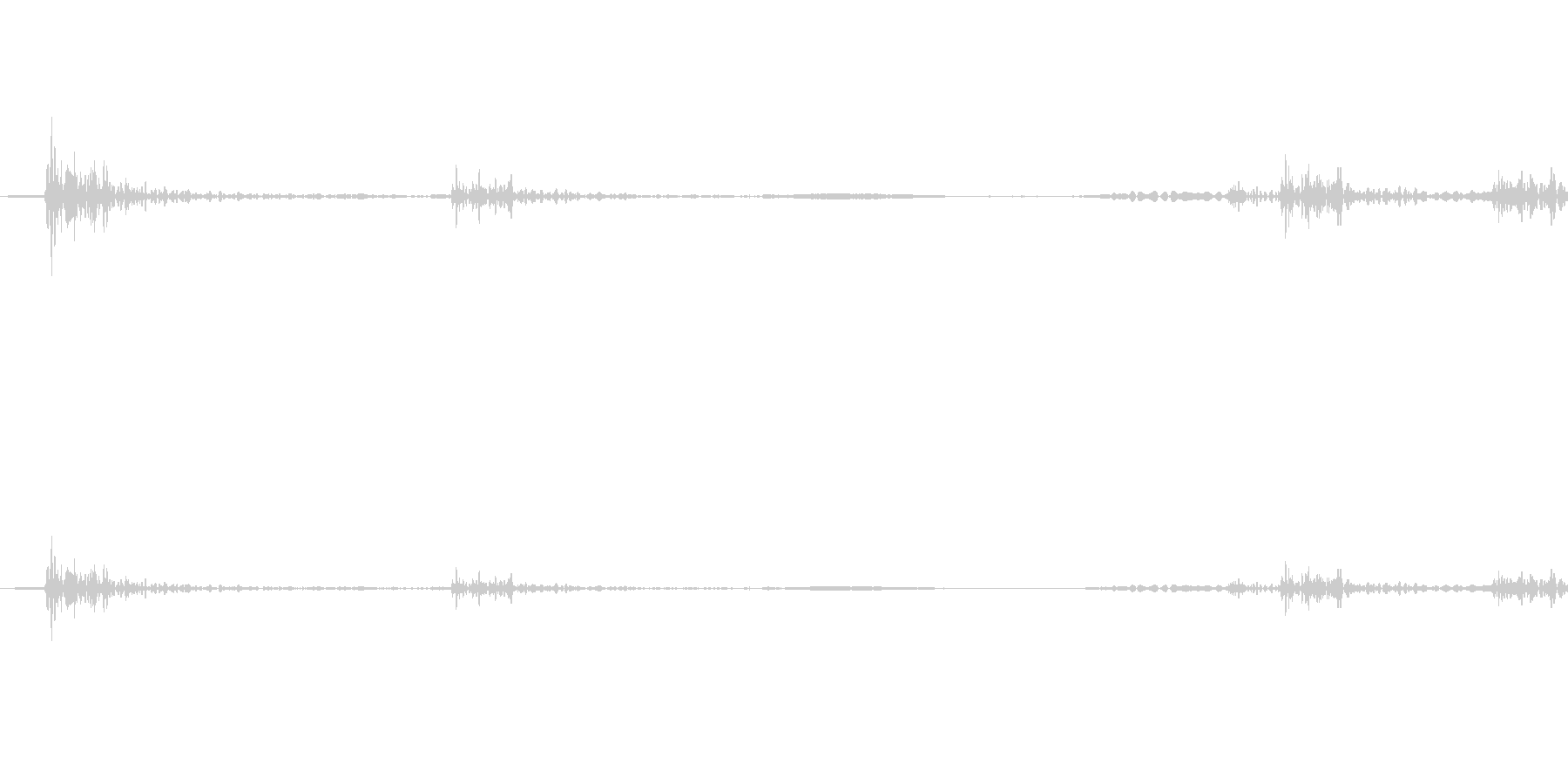 カタッ (ドアを開ける音)の未再生の波形