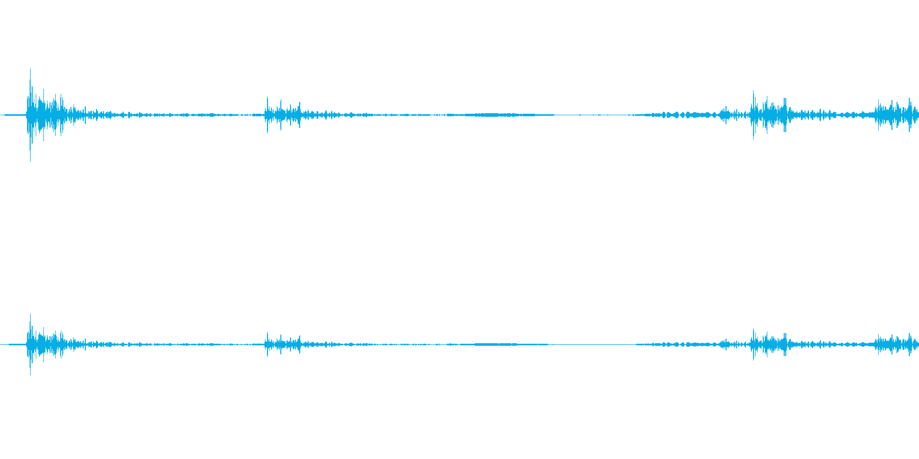 カタッ (ドアを開ける音)の再生済みの波形