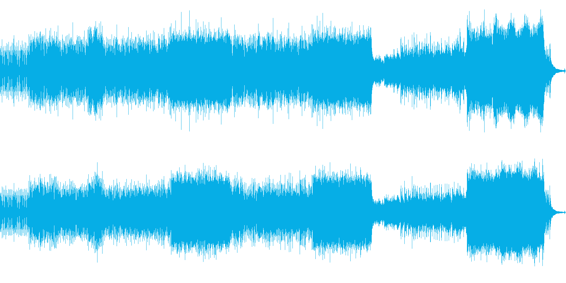 メロディアスなポップロックの再生済みの波形