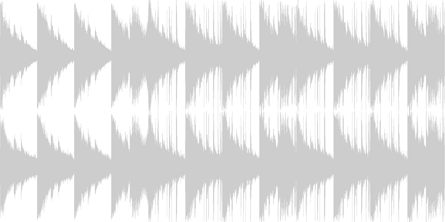 エレピ、シンセ等の切なく甘い曲の未再生の波形