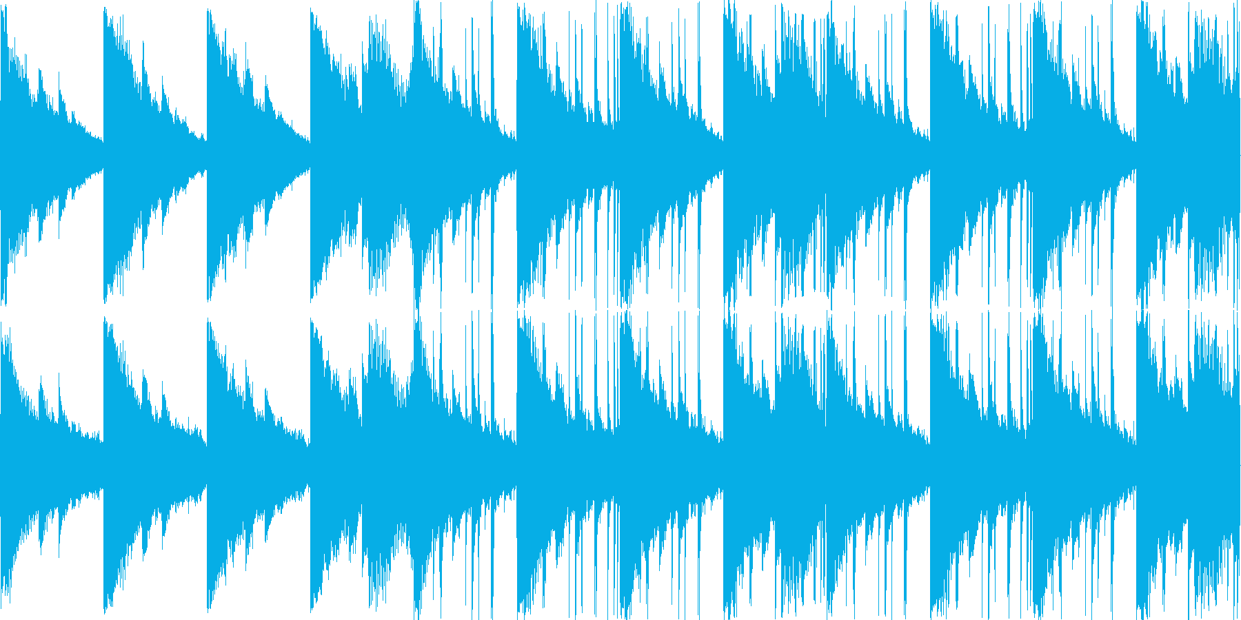 エレピ、シンセ等の切なく甘い曲の再生済みの波形