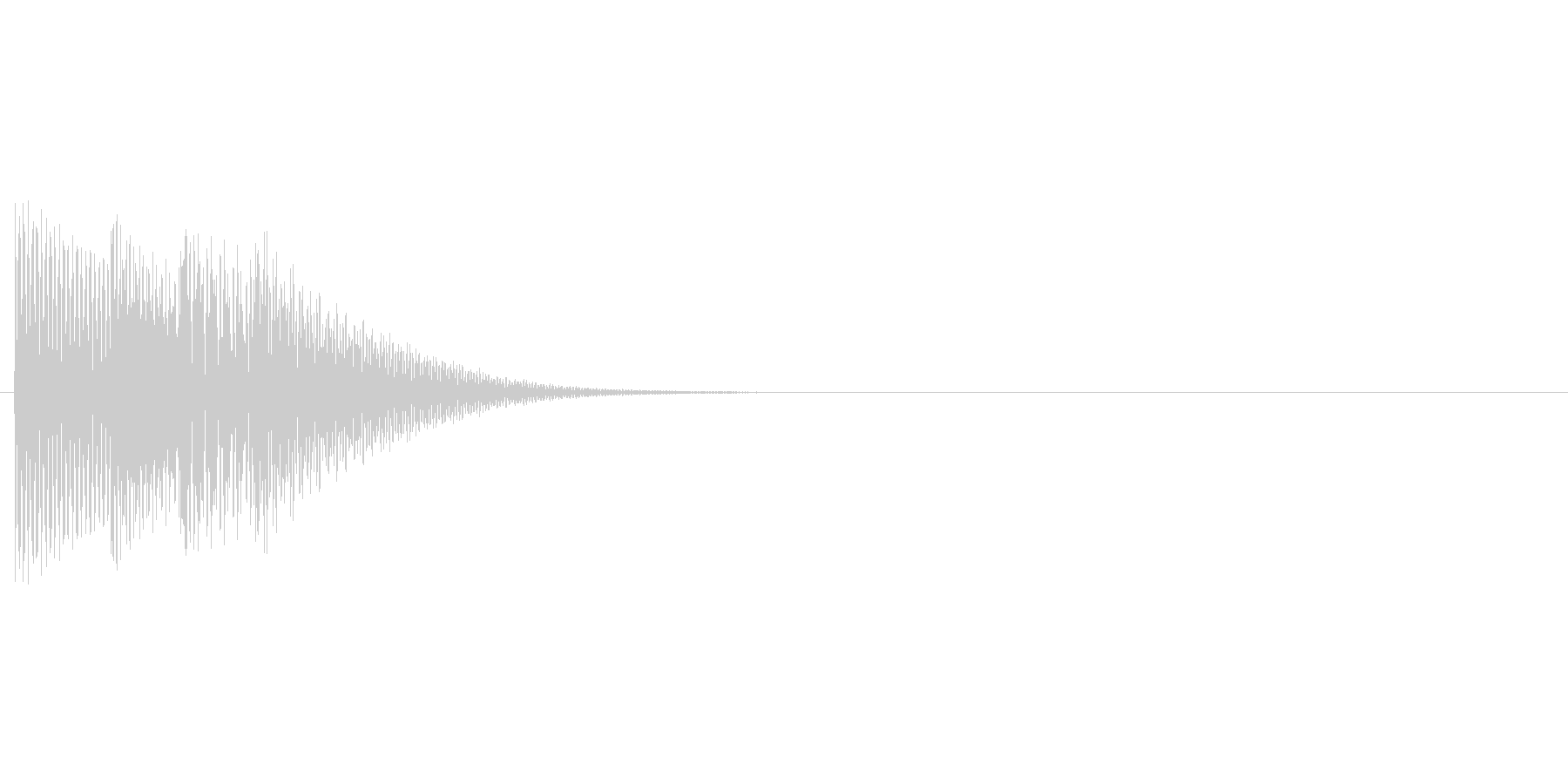 アプリのタッチ音の未再生の波形