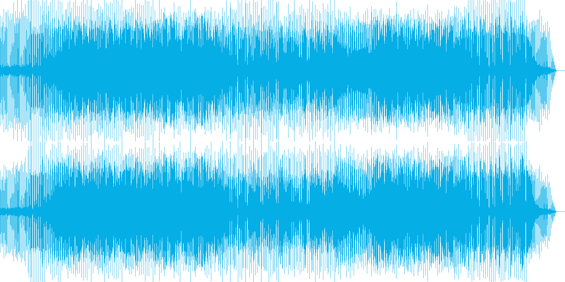 不安を感じながらも情熱と疾走感のある曲の再生済みの波形