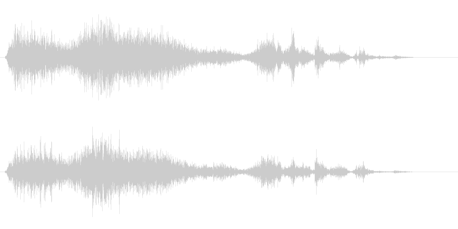 ペラリと紙をめくる音の未再生の波形