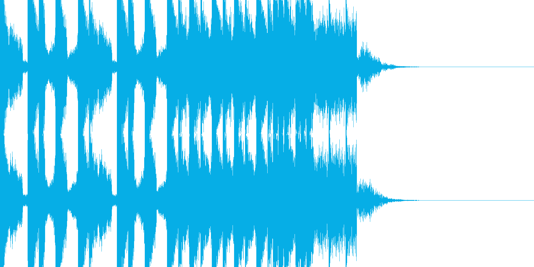 BPM128EDMビルドアップです。の再生済みの波形