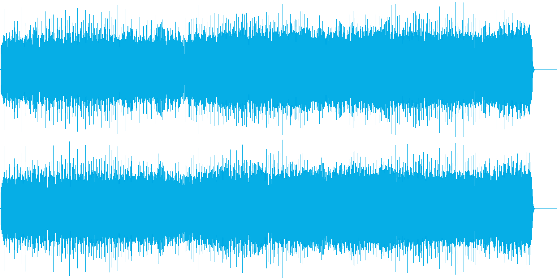 男達の情熱的なロック/ファンクの再生済みの波形