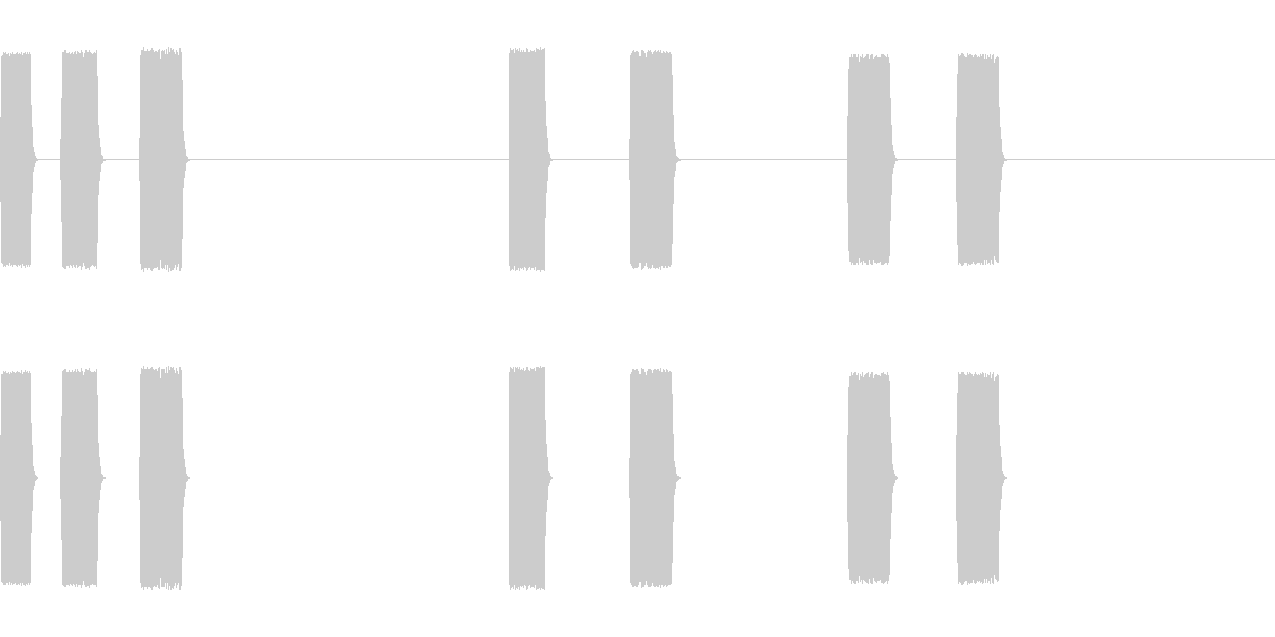 選択の未再生の波形